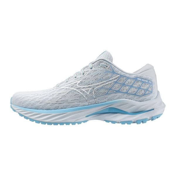 Buty do biegania damskie Mizuno Wave Inspire 20. Białe obuwie do biegania damskie Mizuno, mizuno wave. Za 369.99 zł.