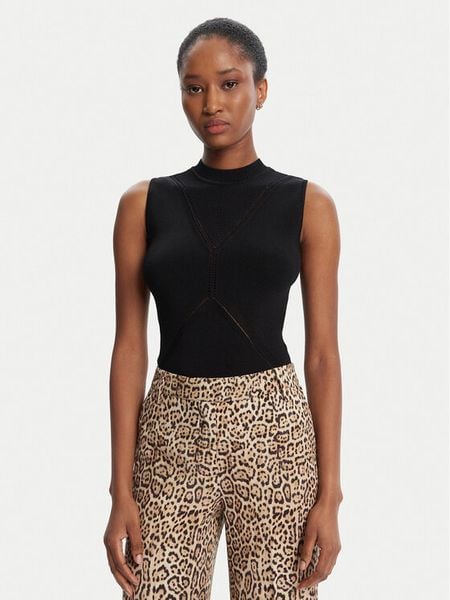 Marciano Guess Sweter 5YGR03 5876Z Czarny Slim Fit. Czarne swetry klasyczne damskie Marciano Guess, xs, z wiskozy, bez kołnierzyka. Za 219.99 zł.