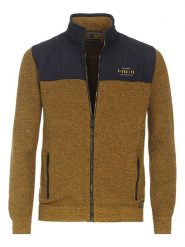 CASAMODA Kardigan w kolorze jasnobrązowo-granatowym rozmiar: L. Brązowe kardigany męskie CASAMODA, l, bez wzorów, z bawełny, bez kołnierzyka. Za 122.38 zł.