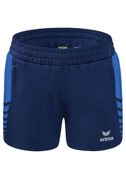Szorty damskie Erima Worker Six Wings. Niebieskie szorty damskie Erima, bez wzorów, z materiału. Za 142.50 zł.