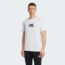 Koszulka Football Tango History Graphic. Białe t-shirty sportowe męskie Adidas, xl, z bawełny, bez ramiączek, do piłki nożnej. Za 149.00 zł.