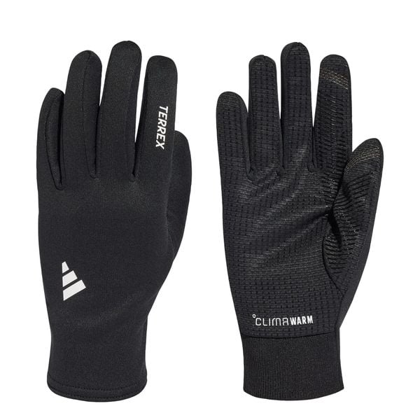 Rękawiczki Terrex CLIMAWARM. Białe rękawiczki damskie Adidas, bez wzorów, z materiału. Za 149.00 zł.