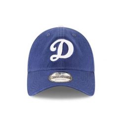 Czapka z daszkiem New Era MLB Los Angeles Dodgers. Niebieskie czapki męskie New Era, bez wzorów, casualowe. Za 177.00 zł.
