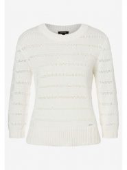 More & More Sweter w kolorze kremowym rozmiar: 44. Brązowe swetry klasyczne damskie MORE & MORE, z bawełny, bez kołnierzyka. Za 117.73 zł.