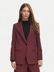 BOSS Marynarka C_Jabla3 50580309 Bordowy Regular Fit. Czerwone marynarki i żakiety damskie Boss, bez wzorów, z syntetyku. Za 899.99 zł.
