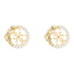 Kolczyki Guess. Żółte kolczyki damskie Guess, złote. Za 139.99 zł.