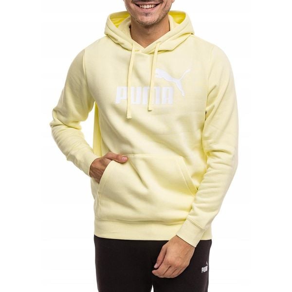 Bluza Męska Hoodie Puma Sportowa Dresowa z Kapturem Bawełniana roz. L. Żółte bluzy sportowe męskie Puma, bez wzorów, z bawełny, sportowe, bez kołnierzyka, bez ramiączek. Za 171.00 zł.