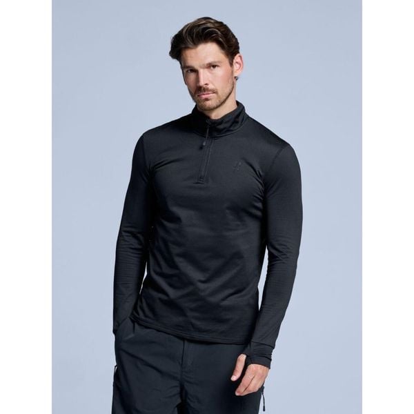 Bluza narciarska - Męska - Arctic 2.0 - Czarny. Czarne bluzy bez kaptura męskie POEDERBAAS, m, z elastanu. W wyprzedaży za 177.72 zł.