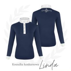 Koszula do jazdy konnej damska JD ATTACK Linda z długim rękawem konkursowa. Brązowe koszule damskie JD ATTACK, xs, bez wzorów, sportowe, bez kołnierzyka, bez ramiączek. Za 199.00 zł.