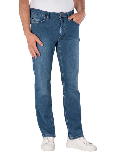 Męskie Spodnie Jeansowe Mustang Style Tramper Straight Denim Blue 1016437 5000 700. Niebieskie spodnie materiałowe męskie Mustang, bez wzorów, z denimu. Za 219.99 zł.