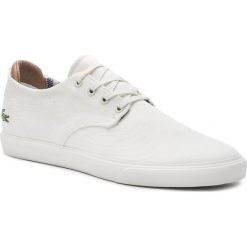 Tenisówki LACOSTE - Esoarre 219 1 Cma 7-37CMA002518C Off Wht/Off Wht. Białe trampki i tenisówki męskie Lacoste, bez wzorów, z gumy, bez zapięcia. W wyprzedaży za 259.00 zł.