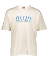 New Balance Koszulka w kolorze kremowym rozmiar: XL. Brązowe bluzki damskie New Balance, xl, bez wzorów, z bawełny, bez kołnierzyka, bez ramiączek. Za 83.62 zł.