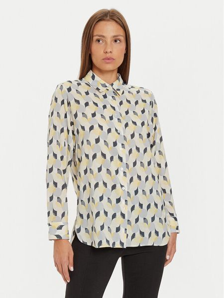 Olsen Koszula 12001916 Szary Regular Fit. Szare koszule damskie Olsen, bez wzorów, z wiskozy, bez kołnierzyka, bez ramiączek. Za 219.99 zł.