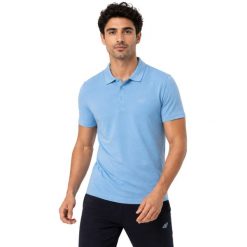 Koszulka męska 4F - bawełniany T-shirt, regular fit. Niebieskie t-shirty męskie 4f, m, bez wzorów, z bawełny, bez kołnierzyka. Za 99.99 zł.