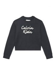 Calvin Klein Jeans Sweter IG0IG02971 D Czarny Regular Fit. Czarne spodnie dziewczęce Calvin Klein Jeans, bez wzorów, z bawełny, bez kołnierzyka. Za 299.99 zł.
