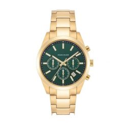 Spears & Walker Zegarek na reke ze stali nierdzewnej w kolorze zlotym Zegarki 1 ct Męskie. Żółte, analogowe zegarki męskie Spears & Walker, z mosiądzu. Za 609.99 zł.