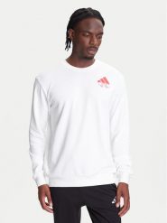 Adidas Bluza Food Noodle Graphic JW4347 Biały Regular Fit. Białe bluzy bez kaptura męskie Adidas, m, z bawełny. Za 179.99 zł.