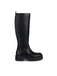 Geox Oficerki D Spherica Ec7 D36VDF 043BC C9999 Czarny. Czarne kozaki damskie Geox, ze skóry, bez obcasa, na płaskiej podeszwie. Za 849.99 zł.