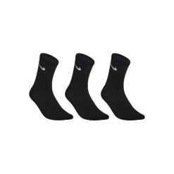 Skarpety sportowe Nike Crew Basic 3 pary. Czarne skarpetki damskie Nike, bez wzorów, z bawełny. Za 34.99 zł.