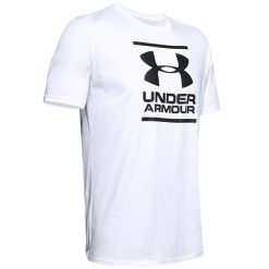 Koszulka sportowa męska Under Armour GL Foundation SS Tee. Białe t-shirty sportowe męskie Under Armour, l, bez ramiączek, do piłki nożnej. Za 93.99 zł.