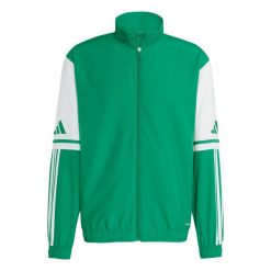 Bluza męska adidas Squadra 25 Presentation. Zielone bluzy bez kaptura męskie Adidas, bez wzorów, z materiału, sportowe, bez kołnierzyka, bez ramiączek. Za 152.99 zł.