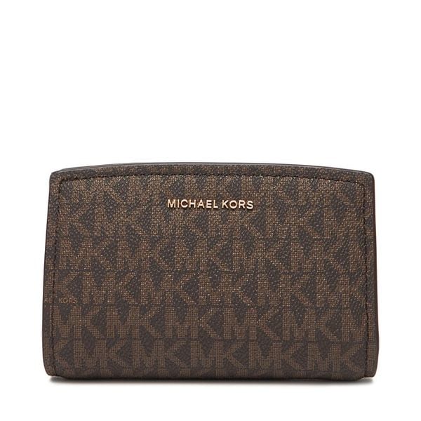 Portfel MICHAEL Michael Kors. Brązowe portfele damskie MICHAEL Michael Kors, bez wzorów. Za 559.99 zł.