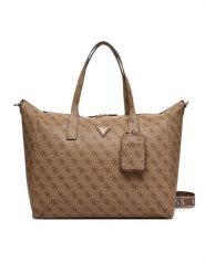 Guess Torba weekendowa Latona Travel TWLB92 11017 Brązowy. Brązowe torebki klasyczne damskie Guess, z aplikacjami, ze skóry, bez dodatków. Za 579.99 zł.