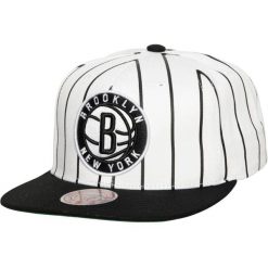 Mitchell & Ness NBA Retro Czapka Brooklyn Nets Biało‑Czarna. Czarne czapki męskie Mitchell & Ness, bez wzorów. Za 173.99 zł.