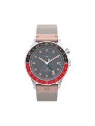 Timex Zegarek Waterbury Traditional GMT TW2V74100 Szary. Szare, analogowe zegarki męskie Timex. Za 589.99 zł.