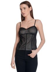 Vive Maria Top "Sweet Boudoir" w kolorze czarnym rozmiar: XXL. Czarne topy damskie Vive Maria, xxl, bez wzorów, z koronki, bez kołnierzyka. Za 127.35 zł.