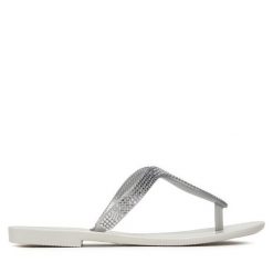 Japonki Melissa. Białe klapki damskie Melissa, bez wzorów, bez obcasa. Za 199.99 zł.