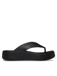 Crocs Japonki Gataway Platform Flip 209410 Czarny. Czarne klapki damskie Crocs, bez wzorów, z tworzywa sztucznego, bez obcasa. Za 169.99 zł.