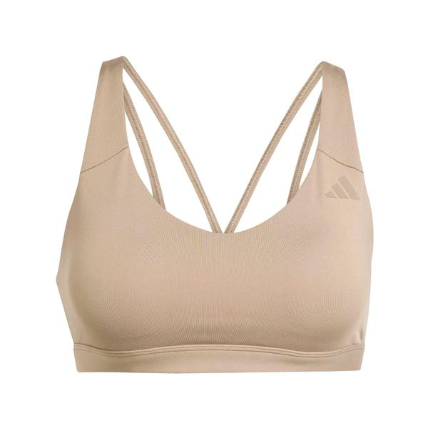 Biustonosz dla kobiet adidas All Me Essentials Medium. Brązowe biustonosze sportowe damskie Adidas, bez wzorów, z materiału. Za 173.55 zł.