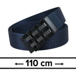 Pasek Materiałowy, Granatowy 110 cm, Solidny, Automatyczna Klamra, Militarny -Pako Jeans. Niebieskie paski męskie Pako Jeans, bez wzorów, z jeansu, klasyczne. Za 49.00 zł.