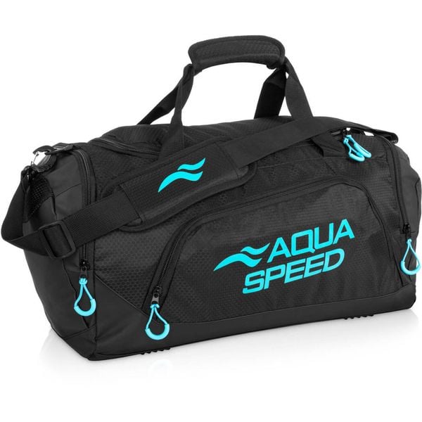 Torba sportowa pływacka na ramię 35l Aqua Speed. Czarne torby męskie na ramię Aqua-Speed, bez wzorów. Za 100.39 zł.