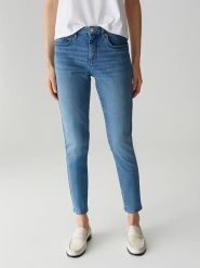 OPUS Dżinsy "Enja" - Slim fit - w kolorze niebieskim rozmiar: 44/L30. Niebieskie jeansy damskie Opus, z podwyższonym stanem. Za 229.95 zł.