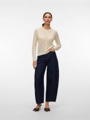 Vero Moda Kardigan w kolorze beżowym rozmiar: XS. Brązowe kardigany damskie Vero Moda, s, bez wzorów, z wiskozy. Za 52.55 zł.