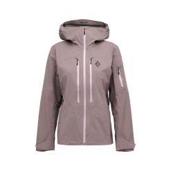 Kurtka narciarska damska izolowana Black Diamond Recon LT. Fioletowe kurtki damskie Black Diamond, bez wzorów, bez kaptura, narciarskie. Za 1,618.00 zł.