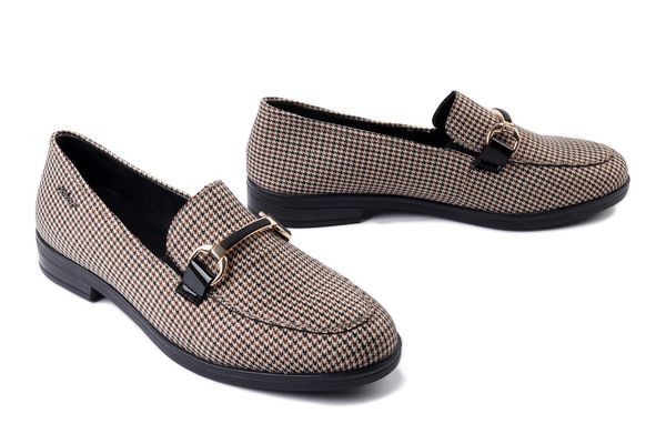 RIEKER 46264-60 beige, półbuty damskie. Brązowe półbuty damskie Rieker, bez wzorów, bez obcasa, na obcasie. Za 214.44 zł.