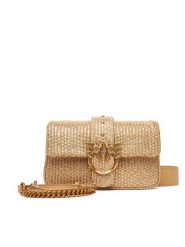 PINKO Torebka Love One Mini Slouchy Fl PE 25 PLTT 104340 A2CE Złoty. Żółte torebki klasyczne damskie Pinko, bez wzorów, z tworzywa sztucznego, bez dodatków. Za 779.99 zł.