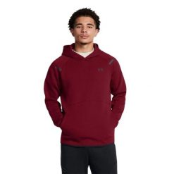 Męska bluza z kapturem Essential Fleece (Czerwona). Czerwone bluzy z kapturem męskie Under Armour, l, z materiału. Za 439.25 zł.