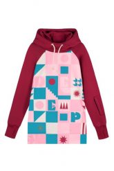 Bluza outdoorowa z kapturem damska DEEP TRIP Cartoon softshell. Czerwone bluzy z kapturem damskie DEEP TRIP, l, z bawełny. Za 499.00 zł.