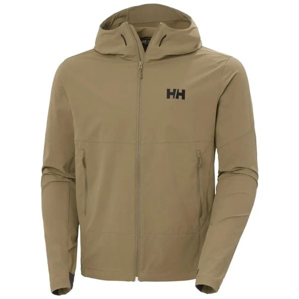 Kurtka turystyczna Helly Hansen Blaze Softshell. Brązowe kurtki męskie Helly Hansen, xl, bez wzorów, z elastanu, z kapturem. Za 558.50 zł.