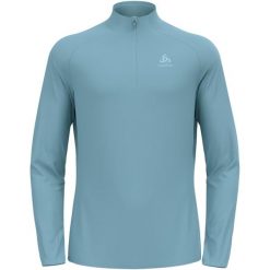 Bluza techniczna męska ODLO Essential Light Mid Layer z krótkim zamkiem. Niebieskie bluzy bez kaptura męskie Odlo, m. W wyprzedaży za 209.99 zł.