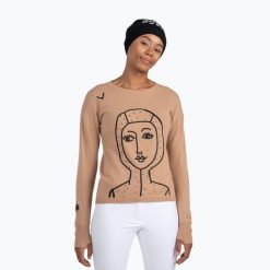 Sweter damski Rossignol Jcc Lina Pull. Brązowe swetry klasyczne damskie Rossignol, bez kołnierzyka. Za 869.99 zł.