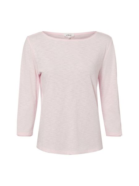 S.Oliver Koszulka z długim rękawem Kobiety Bawełna różowy, 44. Czerwone t-shirty damskie S.Oliver, s, bez wzorów, z bawełny, bez kołnierzyka. Za 79.95 zł.
