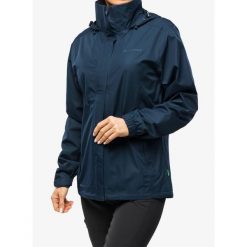 Kurtka przeciwdeszczowa damska Vaude Escape Light Jacket. Niebieskie kurtki damskie Vaude, bez kaptura. Za 366.99 zł.