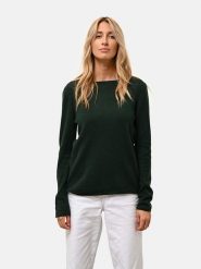 Just Cashmere Kaszmirowy sweter "Grace" w kolorze ciemnozielonym rozmiar: M. Zielone swetry klasyczne damskie Just Cashmere, m, z kaszmiru, bez kołnierzyka. Za 347.99 zł.