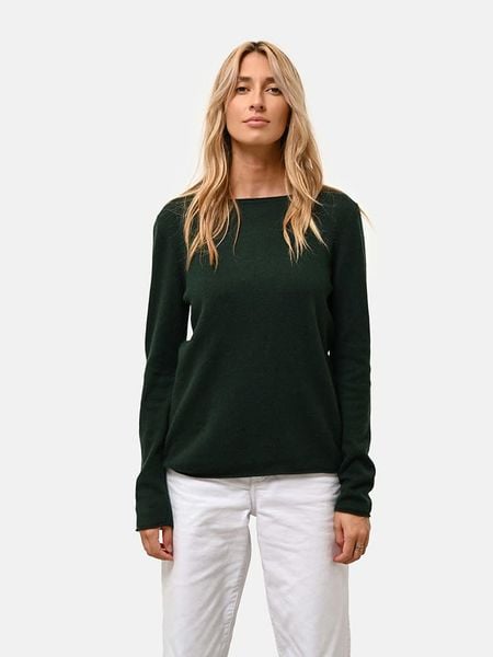Just Cashmere Kaszmirowy sweter "Grace" w kolorze ciemnozielonym rozmiar: M. Zielone swetry klasyczne damskie Just Cashmere, m, z kaszmiru, bez kołnierzyka. Za 347.99 zł.