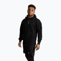 Bluza męska BOXRAW Strike Oversized Hoodie. Czarne bluzy z kapturem męskie BOXRAW, m, z bawełny. Za 309.99 zł.